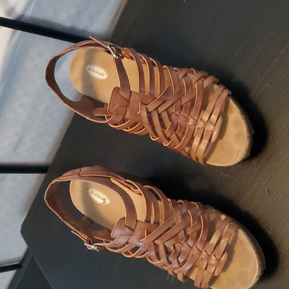 Strappy wedge sandals by Dr. Scholls